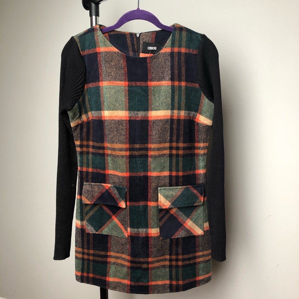 ASOS Plaid Mini Dress